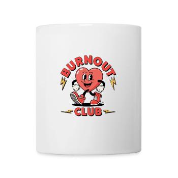 Burnout Club Heart Health Laughing Heart - Mug - white - Front