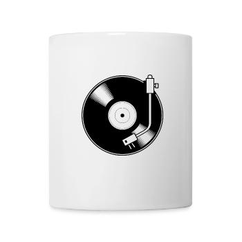 Retro Vinyl Record Minimal Motif - Mug - white - Front