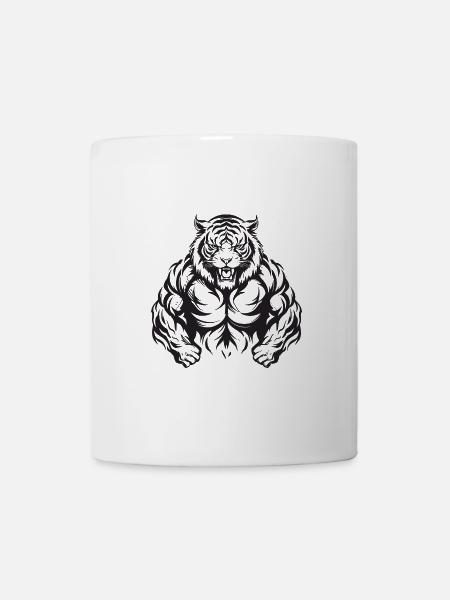 Tiger Bodybuilding - Tasse - Weiß