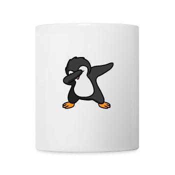 Cool Penguin Dance Dab avec des lunettes de soleil Dabbing - Mug blanc - blanc - Devant