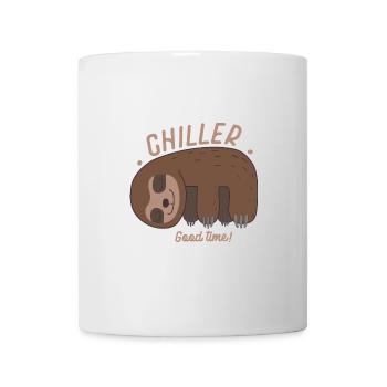 Faultier Chiller Faultier Humor Wandkunst - Tasse - Weiß - Vorne