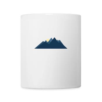 Paysage de montagne minimaliste - Mug blanc - blanc - Devant