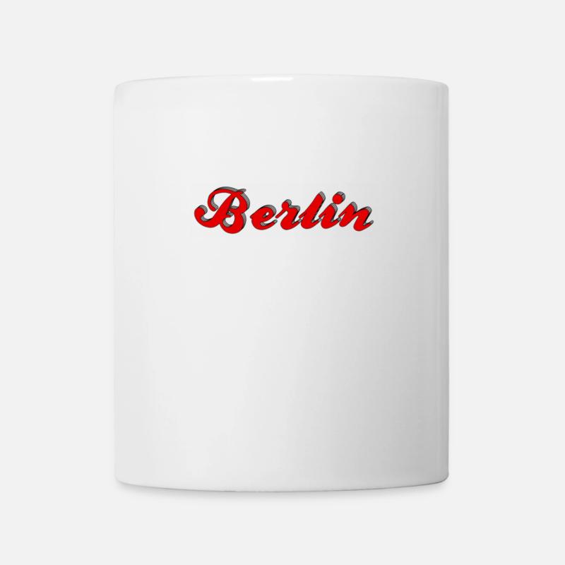 Berlin Rot - Tasse - Weiß