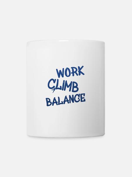 Klettern Bouldern Climbing - Tasse - Weiß