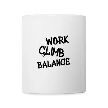 Klettern - Spruch für Kletterer - Tasse - Weiß - Vorne