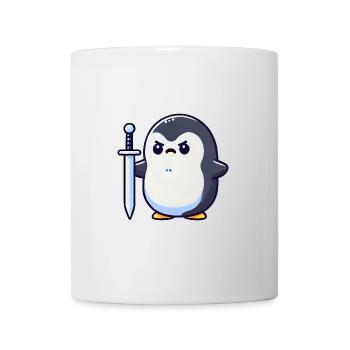 Petit pingouin guerrier - Mug blanc - blanc - Devant