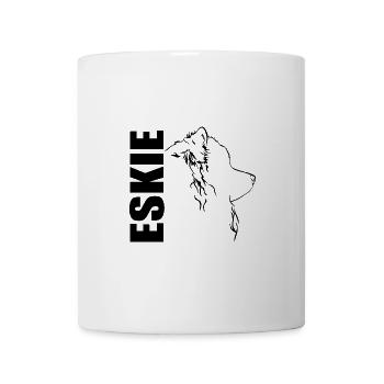 Américain Eskimo Chien Eskie Profil Chiens Wilsigns - Mug blanc - blanc - Devant