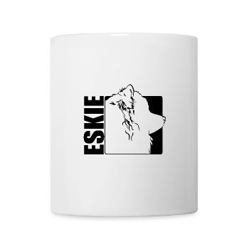Américain Eskimo Chien Eskie Profil Chiens Wilsigns - Mug blanc - blanc - Devant