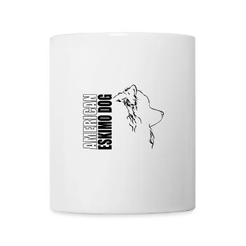 American Eskimo Dog Profile Dogs Wilsigns - Mug - white - Front
