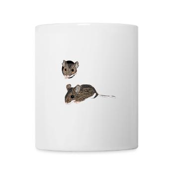 Waldmaus / Wood Mouse 1 - Tasse - Weiß - Vorne
