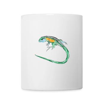 Tüpfelrennechse / Rainbow Whiptail I - Tasse - Weiß - Vorne