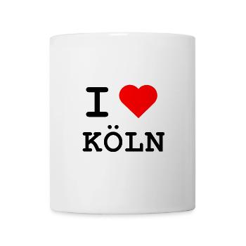 I love Köln / Ich liebe Köln - Tasse - Weiß - Vorne