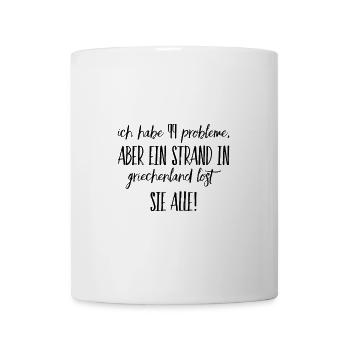 Funny Greek Saying Greece Gift - Mug - white - Front