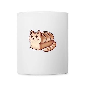 Cozy Cat Loaf Illustration - Mug - white - Front