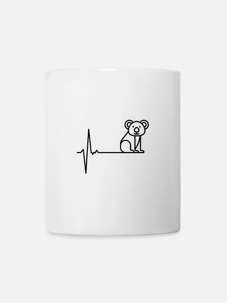 Mitternachts-Schwarzweißer Platz - Tasse - Weiß