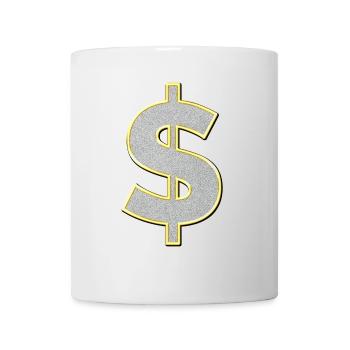 dollar sign - Mug - white - Front