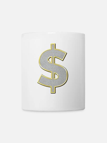 dollar sign - Mug - white