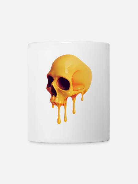 Melting Skull - Mug - white
