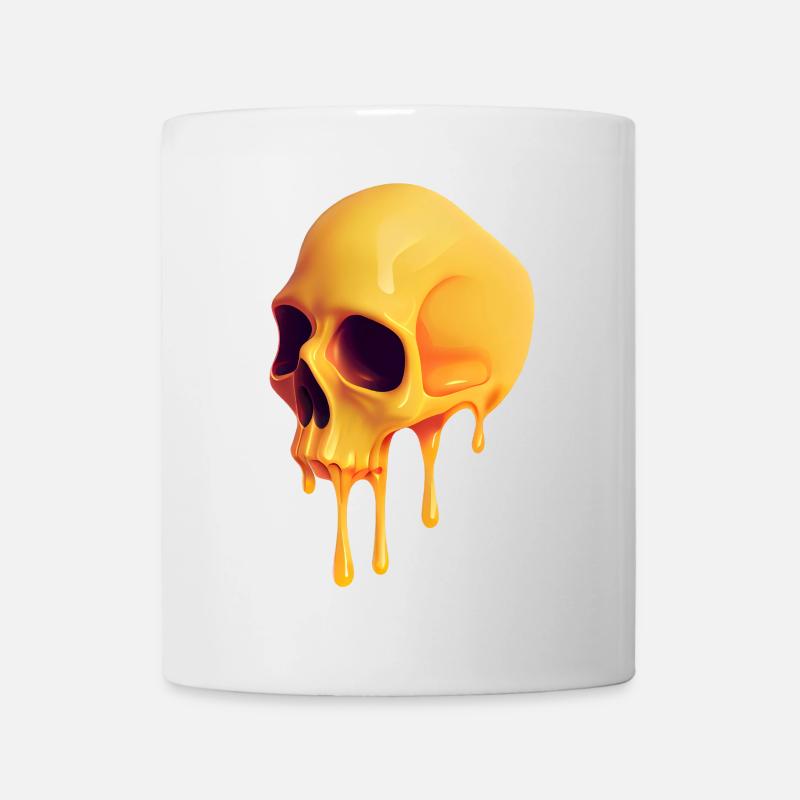 Melting Skull - Tasse - Weiß