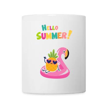 Hello Summer! - Tasse - Weiß - Vorne