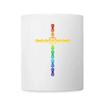 Selle de vélo fixe « pride bike parade » - Mug blanc - blanc - Devant
