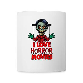 J’adore les films d’horreur - Mug blanc - blanc - Devant