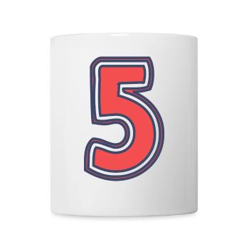 5. 5 YEARS. 5th ANNIVERSARY. 5 YEAR ANNIVERSARY - Mug - white - Front