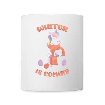 Licorne winter - Mug blanc - blanc - Devant