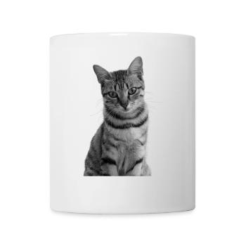 Cat white-black Cat black and white - Mug - white - Front