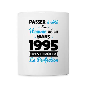 30th Anniversary - Born in March 1995 - Mug - white - Front