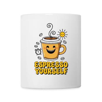 Espresso Yourself - Fun Coffee Design - Mug - white - Front