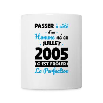 Anniversaire 20 ans - Né en Juillet 2005 - Mug blanc - blanc - Devant