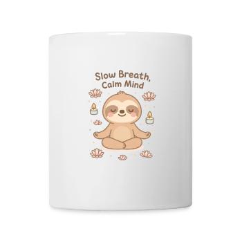 Mindfulness Yoga Meditation Inner Peace - Mug - white - Front