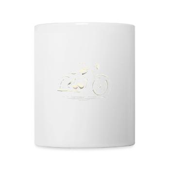 Vintage Motorrad Klassisches Design - Tasse - Weiß - Vorne