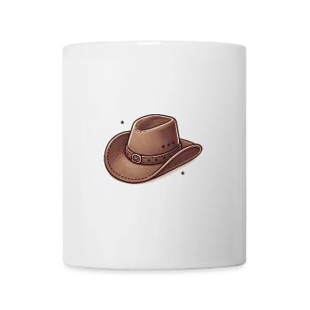 Western Cowboy Hat Illustration - Mug - white - Front