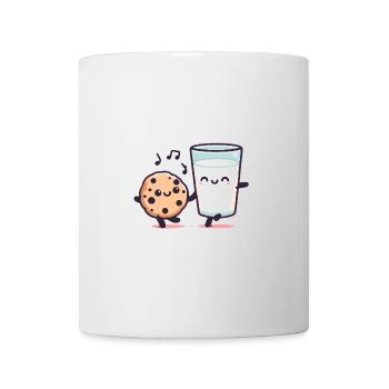 Happy Cookie Milk Dance Duo - Mug - white - Front