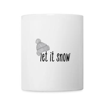 Let it Snow - Schnee / T-Shirt d’hiver - Mug blanc - blanc - Devant
