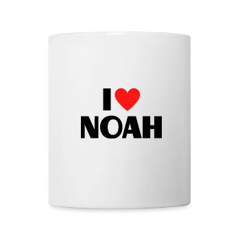 I Love Noah Red Heart Love Fan Gift - Mug - white - Front