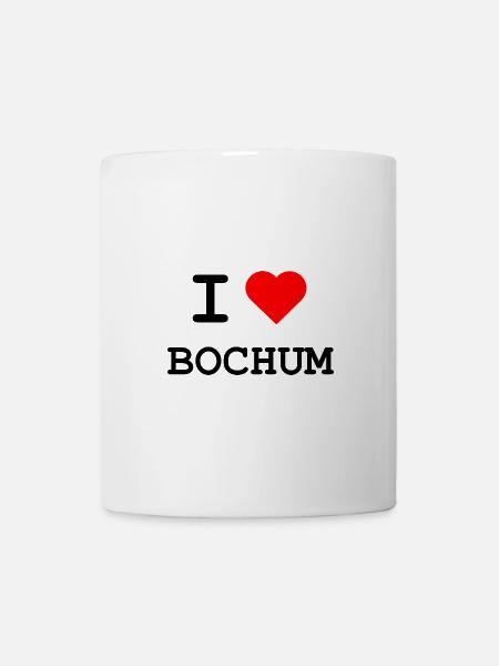I love Bochum / Ich liebe Bochum - Tasse - Weiß