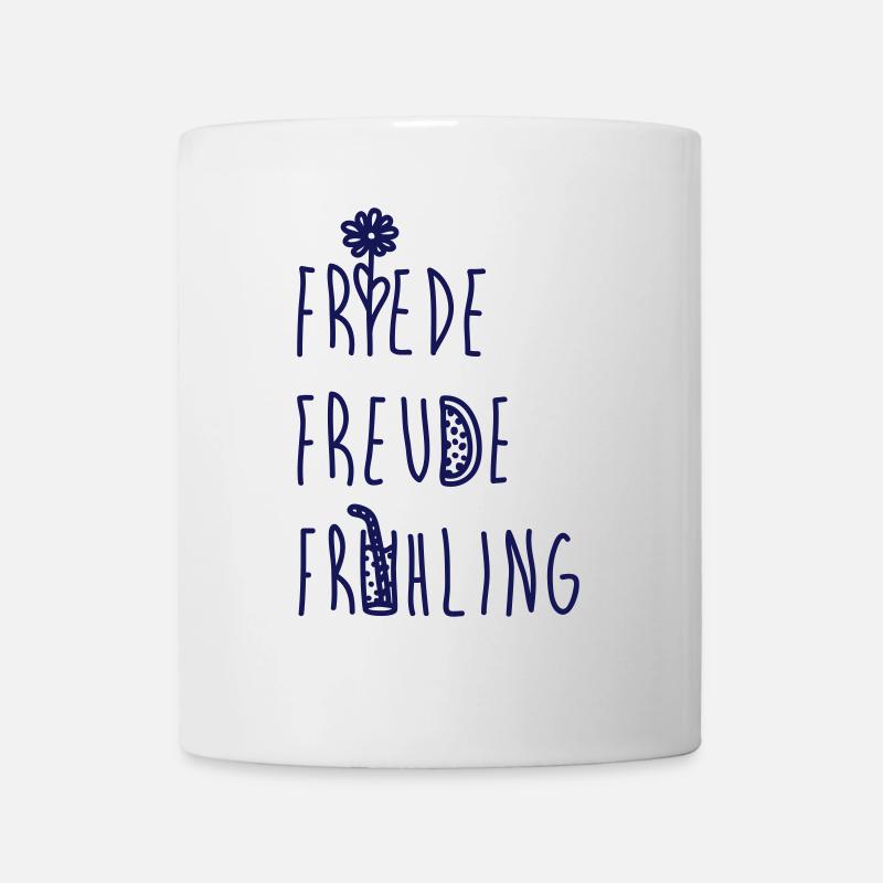 Friede Freude Frühling - Tasse - Weiß