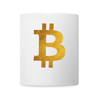 Gold Bitcoin - Mug blanc - blanc - Devant