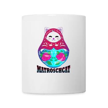 Matryoshcat | Miauschka | Chat et matriochka - Mug blanc - blanc - Devant