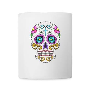 Mexican Skull Dia de los Muertos Day of the - Mug - white - Front