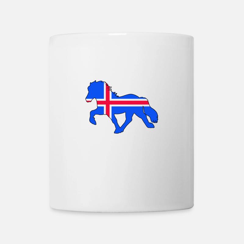 tölter flag iceland - Tasse - Weiß