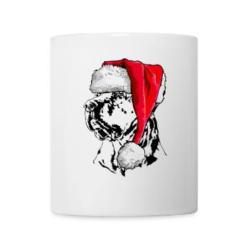 Santa TOSA INU Chien de Noël Chiens Wilsigns - Mug blanc - blanc - Devant