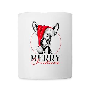 Santa PHARAONENHUND Merry Christmas Hund Wilsigns - Tasse - Weiß - Vorne