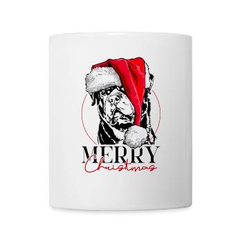 Père Noël joyeux Chiens de Noël Wilsigns - Mug blanc - blanc - Devant