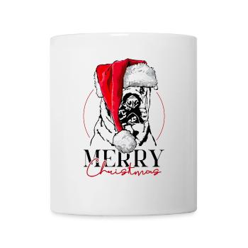 Santa SHAR Î.-P.-É. Joyeux Noël Chiens Wilsigns - Mug blanc - blanc - Devant