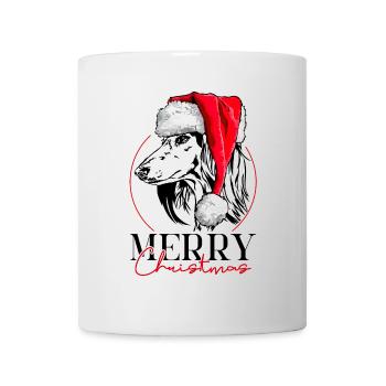 Santa SALUKI Joyeux Noël Lévriers Wilsigns - Mug blanc - blanc - Devant