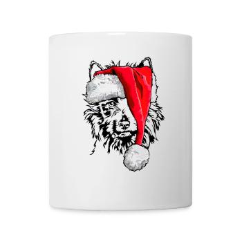 Père Noël AUSTRALIAN TERRIER Chien de Noël Wilsigns - Mug blanc - blanc - Devant